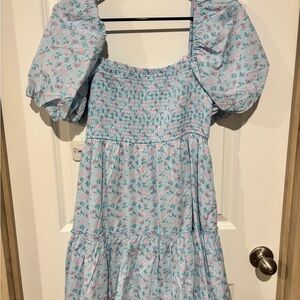 Altar'd State Light Blue Floral Kids Dress